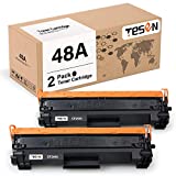 TESEN Compatible 48A Toner Cartridge Replacement for HP 48A CF248A Black Toner for use in HP Laserjet Pro M15w M15a M16w M16a MFP M29w M29a M28w M28a Printer (2 Packs, with New Chip)