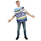 Wholesome Milk Carton One-Size Halloween Costume - Funny Food Adult Unisex Suit