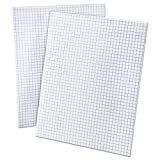 Ampad 8 1/2 x 11 Inches White Quad Pad, 4 Square Inch, 50 Sheets, 1 Each (22-030C)