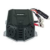 Energizer 500W Modified Sine Wave Power Inverter, 12V to 110V Inverter with Car Cigarette Lighter Plus 48W via Four 2.4A USB Ports & Two AC Outlets - UL Certified