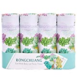 Car Tissues Facial Tissue RONGCHUANG 4 Packs, 150 Count Tissues Per Tube Portable Cylinder Box Roll for Office Car Home (Green)