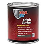 POR-15 High Temperature Paint - Gray - 8 fl. Oz. - High Heat Resistant Paint - Withstands Temperatures Of 1200°F | Weather & Moisture Resistant