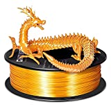 GIANTARM Silk Metallic Gold PLA 3D Printer Filament 1kg, 1.75mm Dimensional Accuracy +/-0.03mm, 1080 Feet per Roll, Vacuum Packaging, for Most 3D FDM Printer