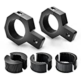 Nilight 90023B 2-Pack (Standard) Mounting Bracket Kit LED Off-Road Light Vertical Bar Tube Clamp Roof Roll Cage Holder,2 Years Warranty
