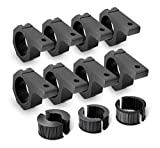 Nilight 8PCS Horizontal Bar Clamp Mounting Bracket Kit for Off-Road LED Light Bar on Roof Rack Roll Cage Holder,2 Years Warranty (90021H)
