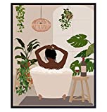 African American Woman - Bathroom Decor - African American Woman - African American Wall Art - Black Women - Black Culture - Latina Women - Bathroom Decorations, Accessories - Black Wall Art