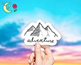 Adventure Mountain Drawing Vinyl Sticker