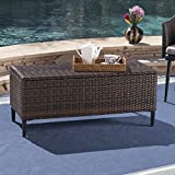 Christopher Knight Home Rupert Outdoor Wicker Storage Unit, Multibrown