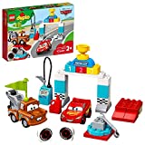 LEGO DUPLO Disney and Pixar Cars Lightning McQueen's Race Day 10924 Toddler Toy with Lightning McQueen and Mater; Great Gift for Kids Who Love Race Car Toys and Tow Trucks, New 2020 (42 Pieces)