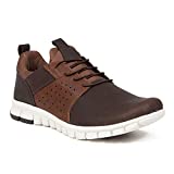 Deer Stags mens Betts Sneaker, Dark Brown/Brown, 11 US