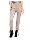 HALSTON Women's Satin Tie Pant, Toast, 12