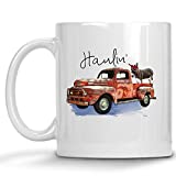 Haulin' Ass Donkey Vintage Red Pickup Truck Mug, 11. oz Coffee Cup, Graduation Gift, Travel