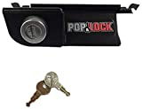 Pop & Lock  Manual Tailgate Lock for Dodge Ram 1500, 2500, and 3500, Fits 2002 to 2008 (Chrome, PL3400C, Works with No Factory Lock)
