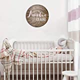 Round Wood Name Sign Nursery Decor Baby Personalized Name Plaque Rustic Decor Custom Name Sign Easter Baby Gift Nursery Wall Sign