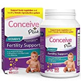 Conceive Plus Fertility Prenatal Vitamins - Aid Conception, Regulate Hormones, Balance Ovulation, Folate Folic Acid Pills, Zinc, Myo-Inositol - 60 Vegetarian Soft Capsules