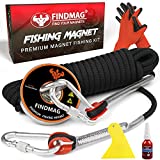 FINDMAG 1500 LBS Pulling Force Super Strong Fishing Magnet, Magnet Fishing Kit Fishing Magnets for Retrieving Items in River, Lake, Beach, Lawn - 4.72inch Diameter