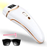 Huieter IPL Hair Removal Permanent Painless Laser Hair Remover Device for Women and Man Upgrade to 999,999 Flashes for Facial Legs, Arms, Armpits, Body, at-Home Use (White)