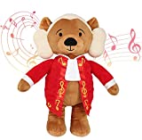 Vosego Amadeus Mozart Virtuoso Bear | 40 mins Classical Music for Babies | 15″ Award Winning Musical Soft Toy | Educational Toy for Infants Kids Adults