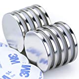 DIYMAG Powerful N52 Neodymium Disc Magnets, Permanent, Strong, Rare Earth Magnets. Fridge, DIY, Building, Scientific, Craft, and Office Magnets - 1.26 inch x 1/8 inch, Pack of 10