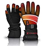 Heated Gloves for Men and Women | 7.4V Rechargeable Battery Waterproof Electric Thermal Winter Cold Touchscreen Hand Warmer Outdoor Indoor Motorcycle Work Ski Hunting Walking Ice Fishing (Medium)