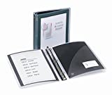 Avery Flexi-View 3 Ring Binder, 1.5 Inch Round Rings, 1 Black Binder (17637)