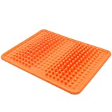 Foot Massager Mat, Acupressure Relaxation Reflexology Mat for Plantar Fasciitis, Heel, Arch Pain & Stress (Orange)