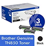 Brother Genuine TN850 3-Pack High Yield Black Toner Cartridge with Approximately 8,000 Page Yield/Cartridge