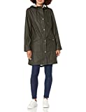 Levi's womens Lightweight Rubberized PU Fishtail Rain Anorak Parka Jacket, Olive, Small