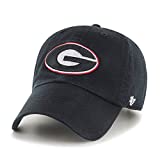 NCAA Georgia Bulldogs '47 Clean Up Adjustable Hat, Black, One Size
