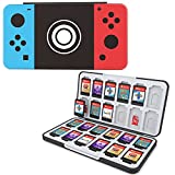 HEIYING Game Card Case for Nintendo Switch Game Card or Micro SD Memory Cards,Custom Pattern Switch OLED Game Memory Card Storage with 24 Game Card Slots and 24 Micro SD Card Slots.