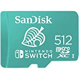 SanDisk 512GB UHS-I Class 10 U3 microSDXC Memory Card for Nintendo Switch, 100MB/s Read, 90MB/s Write