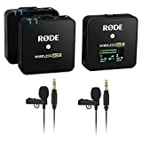 Rode Wireless GO II 2-Person Compact Wireless Mic System/Recorder Bundle with 2x Rode Lavalier GO Omnidirectional Lavalier Mic