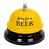 Truu Design Novelty Fun Party Gag Gift Ring for a Beer, 3 x 2.5 inches Yellow (07333DC-YL)