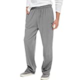 Champion Men's Authentic Open Bottom Jersey Pant, XX-Large - Oxford Grey