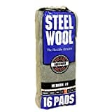 Homax Rhodes American Household Steel Wool16 pad, Medium Grade #1, 16 Pads