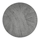 GMT Steel Wool #1 Medium Grade 17” Radial Floor Pads (120171); Case of 12 Pads; For Cleaning and Dry Scrubbing