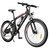 ANCHEER 500W/250W Electric Bike Adult Electric Mountain Bike, 26" Electric Bicycle 20Mph with Removable 12.5Ah/8AH Lithium-Ion Battery, Professional 21 Speed Gears