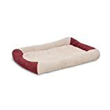 Aspen Pet Self Warming Kennel Mat, Cream & Red, for 32" Crates