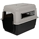 Petmate Ultra Vari Kennel, Heavy-Duty Dog Travel Crate, No-Tool Assembly, 32" Long , 30-50 lb, Taupe/Black