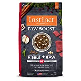 Instinct Raw Boost Grain Free Dry Dog Food, High Protein Real Beef Kibble + Freeze Dried Raw Dog Food, 20 lb. Bag