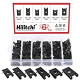 Hilitchi 225Pcs U Nut Assortment Black Phosphate Finish Rust Resistant Wide Range Kit Auto Car Metal Clips for Motorcycle Automotive Repair Replacement