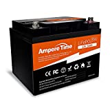 Ampere Time 12V 50Ah Lithium LiFePO4 Battery, Ideal Replacement for 12V 100Ah AGM SLA Battery, More Efficient Output & Much Lighter, 4000+ Cycles, Perfect for Boat, Security Devices, Camping, etc.