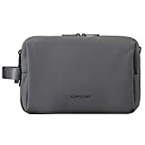 Toiletry Bag for Men, BAGSMART Travel Toiletry Organizer Dopp Kit Water-resistant Shaving Bag for Toiletries Accessories, Grey