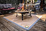 The Original Ember Mat | 67" x 60" | USA Based | Fire Pit Mat | Grill Mat | Protect Your Deck, Patio, Lawn or Campsite from Popping Embers