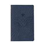 Erin Condren & Wonder Woman 5" x 8" Softbound/Soft Cover Notebook & Journal (College Ruled) - Wonder Woman Navy Cover and Layflat Binding Design. 124 Pages of Thick 80# Mohawk Paper