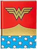 Silver Buffalo DC Comics Wonder Woman Uniform Hard Cover Journal with Ribbon Book Mark, 160-Pages, 6 x 8 Inches, Multicolored