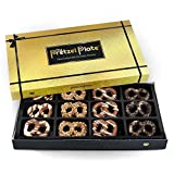 Milk Chocolate Covered Pretzels- Fancy Gourmet Assorted Box of Chocolates Gift for Happy Chocolate Lovers- Premium Candy for Giving Women &, Men, For Christmas Mothers Day, Holiday, Birthday