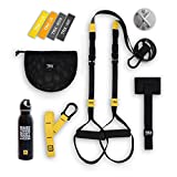 TRX GO Bundle - for The Travel Focused Professional or Any Fitness Journey, Training Club App, X-Mount Anchor, 4 Mini Bands, and a Training Stainless Steel Water Bottle