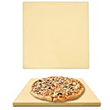 GGC Pizza Stone for Oven and Grill, 12 inch Square Bread Baking Stone, Thermal Shock Resistant for Cooking Stone, Making Pizza Bread Cookie and More