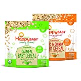 Happy Baby Organics Clearly Crafted Variety Pack Cereal, Oatmeal, Oats & Quionoa, 7 Oz, Pack of 2